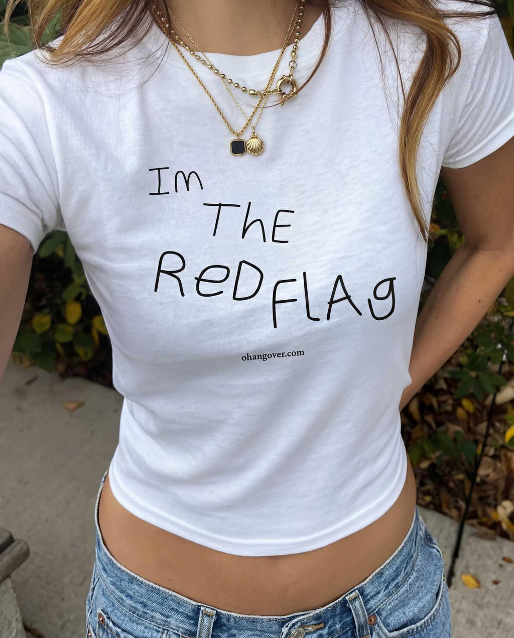 IM THE RED FLAG - white